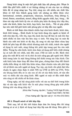 Bài Văn Thuyết Minh Về Cái Mắt Kính Lớp 8 Bài Văn Thuyết Minh Về Cái Mắt Kính Lớp 8