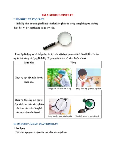 Cách Sử Dụng Kính Lúp Đeo Mắt