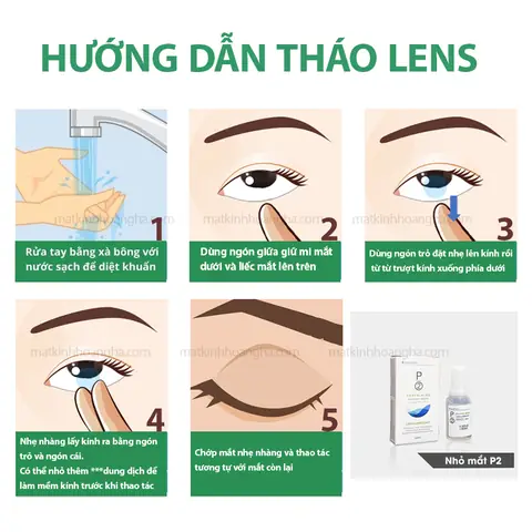 Cách Tháo Tròng Mắt Kính Tròn