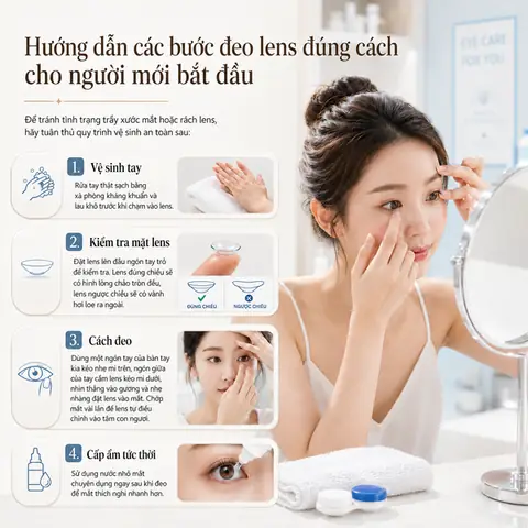 Cách Vẽ Mắt Nước Cho Người Đeo Kính
