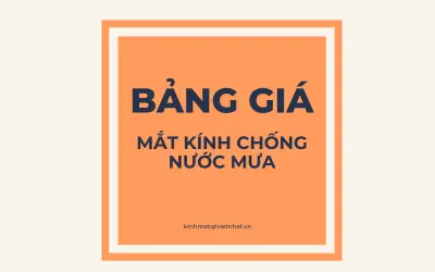 Chống Nước Mưa Cho Mắt Kính