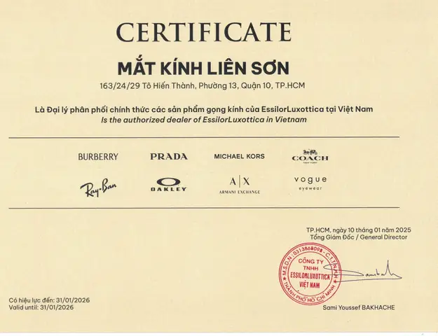 Công Ty Mắt Kính Liên Sơn Công Ty Mắt Kính Liên Sơn