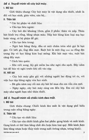 Dàn Ý Chi Tiết Thuyết Minh Kính Đeo Mắt