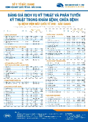 Giá Trong Kính Tại Bệnh Viện Mắt