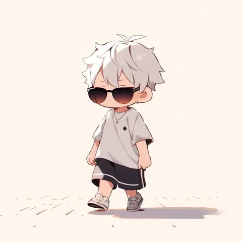 Hình Nền Chibi Boy Đeo Mắt Kính