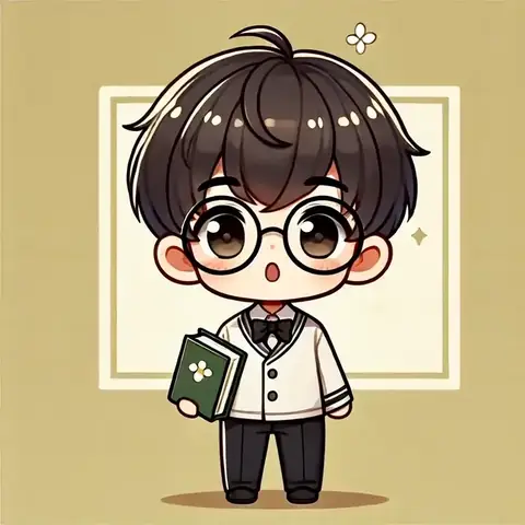Hình Nền Chibi Boy Đeo Mắt Kính