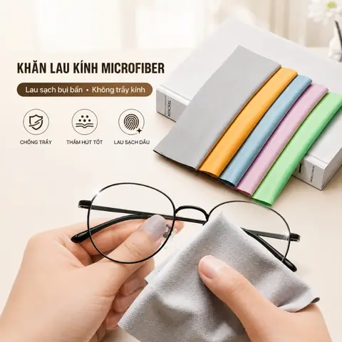 Khăn Lau Mịn Kính Mắt