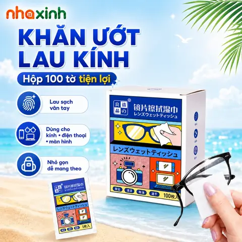 Khăn Ướt Lau Mắt Kính