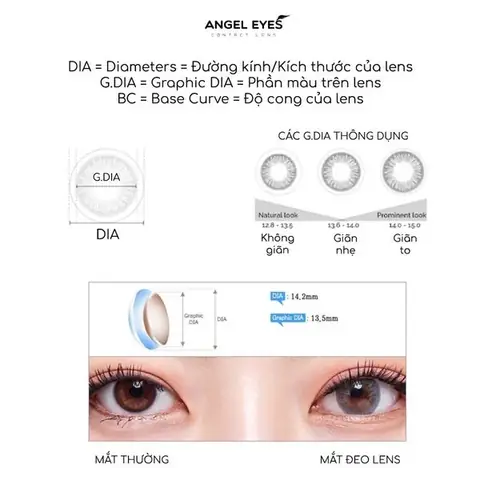 Kích Thước Mắt Kính Áp Tròng Kích Thước Mắt Kính Áp Tròng