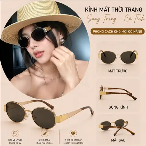 Kiểu Kính Mắt Vàng Trong