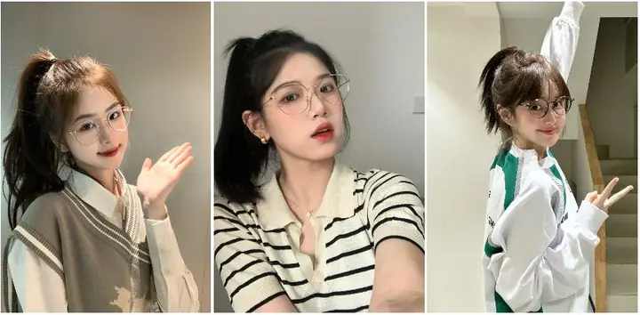 Kiểu Tóc Nhẹ Nhàng Cho Nàng Mắt Kính Cận