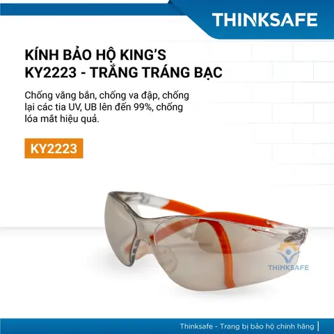 Kính Bảo Hộ King's Ky2223 Mắt Trắng Tráng Bạc