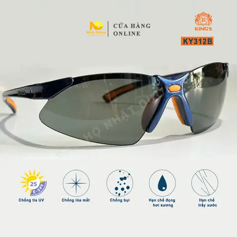 Kính Bảo Hộ King's Ky312b Mắt Đen