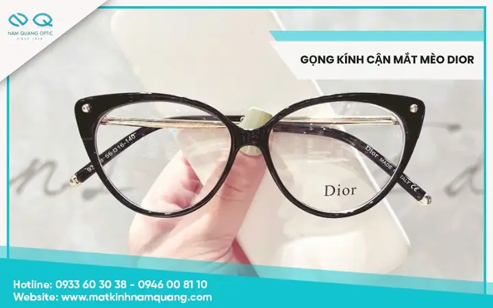Kính Cận Mắt Mèo Dior