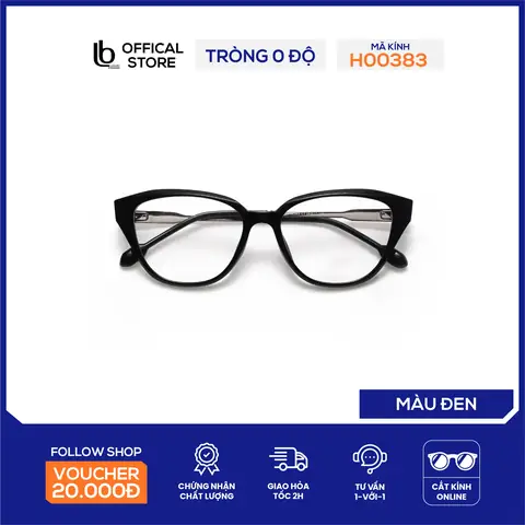 Kính Cận Mắt Mèo Hoa Văn