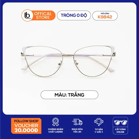 Kính Cận Mắt Mèo Hoa Văn Họa Tiết