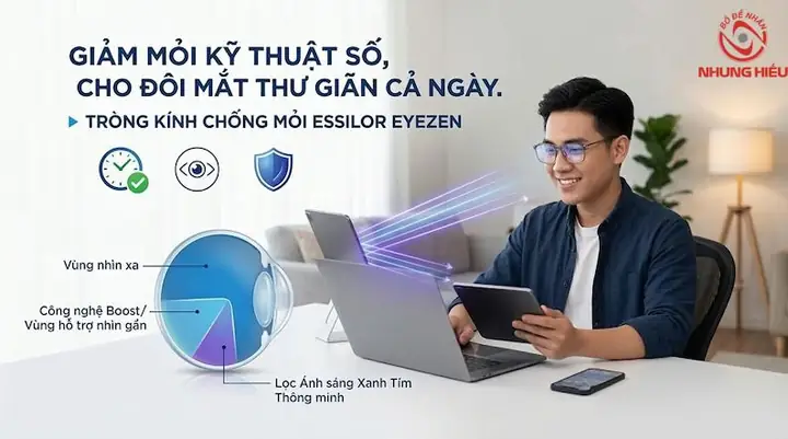 Kính Giảm Mỏi Mắt Cho Laptop
