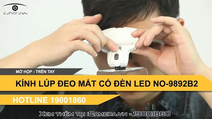 Kính Lúp Đeo Mắt 9892g Có Led