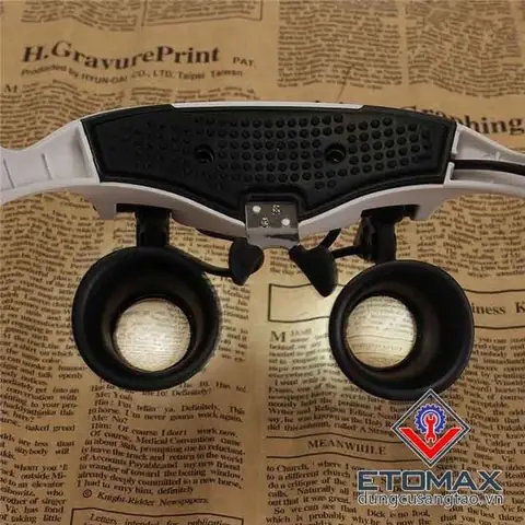 Kính Lúp Đeo Mắt Có Đèn V4