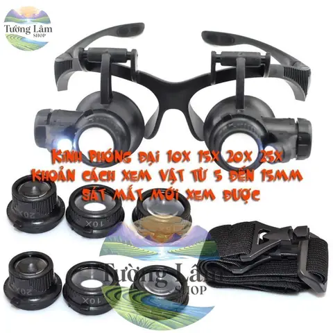 Kính Lúp Đeo Mắt Khoảng Cách Xem Vật 5mm-15mm Kính Lúp Đeo Mắt Khoảng Cách Xem Vật 5mm-15mm