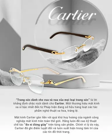 Kính Mắt Cartier Gong Nhua