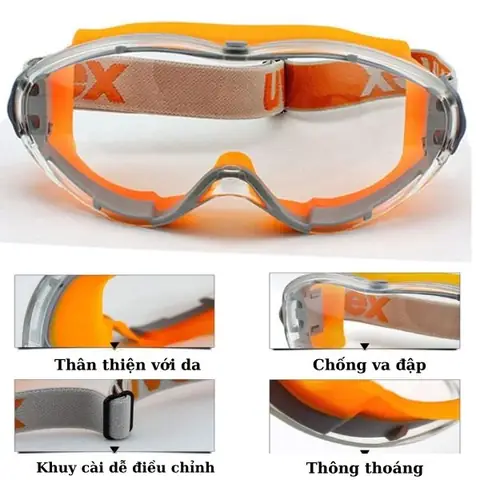 Kính Mắt Chống Axit Kiềm Uvex 9302