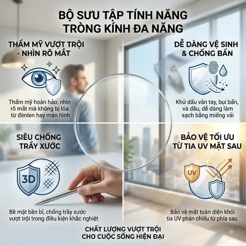 Kính Mắt Chống Phản Quang Hoàn Toàn