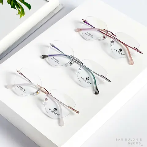 Kính Mắt Gương Không Gọng