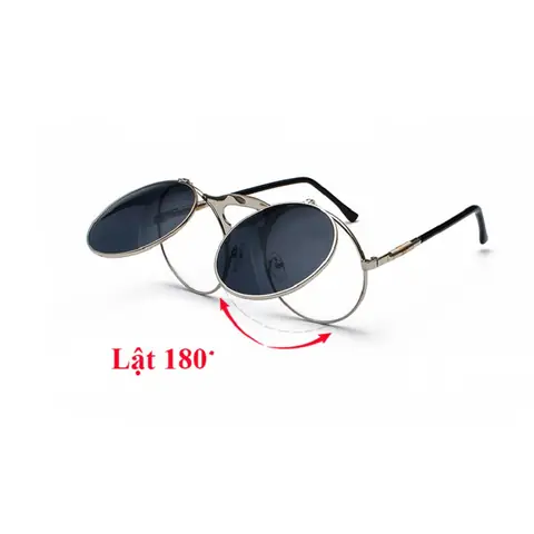 Kính Mắt Lật Tròn Nam