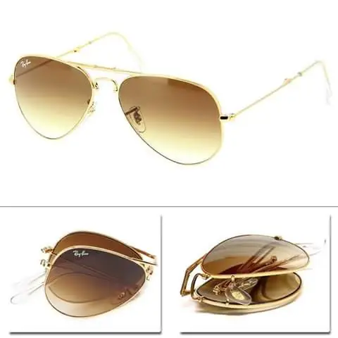 Kính Mắt Rayban Gập Aviator Folding Rb09