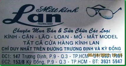 Kính Mắt Trương Định