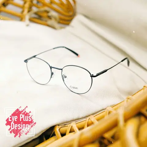 Mắt Kính Gọng Tròn Màu Đen