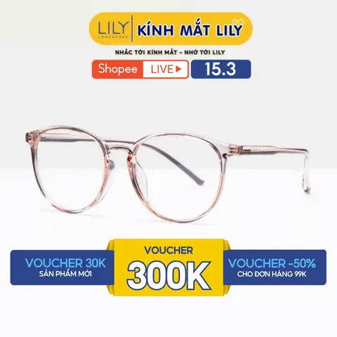 Mắt Kính Gọng Tròn Trong Suốt Mắt Kính Gọng Tròn Trong Suốt