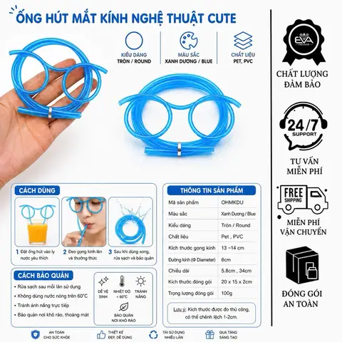 Ống Hút Kính Đeo Mắt
